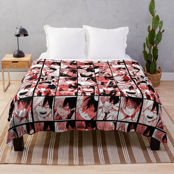 Todoroki Throw Blankets Redbubble