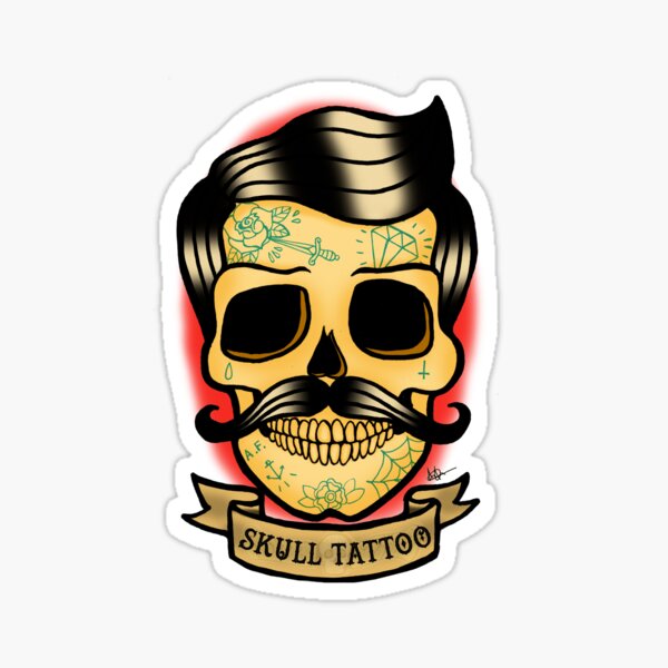 Skull Tattoo !!! Sticker