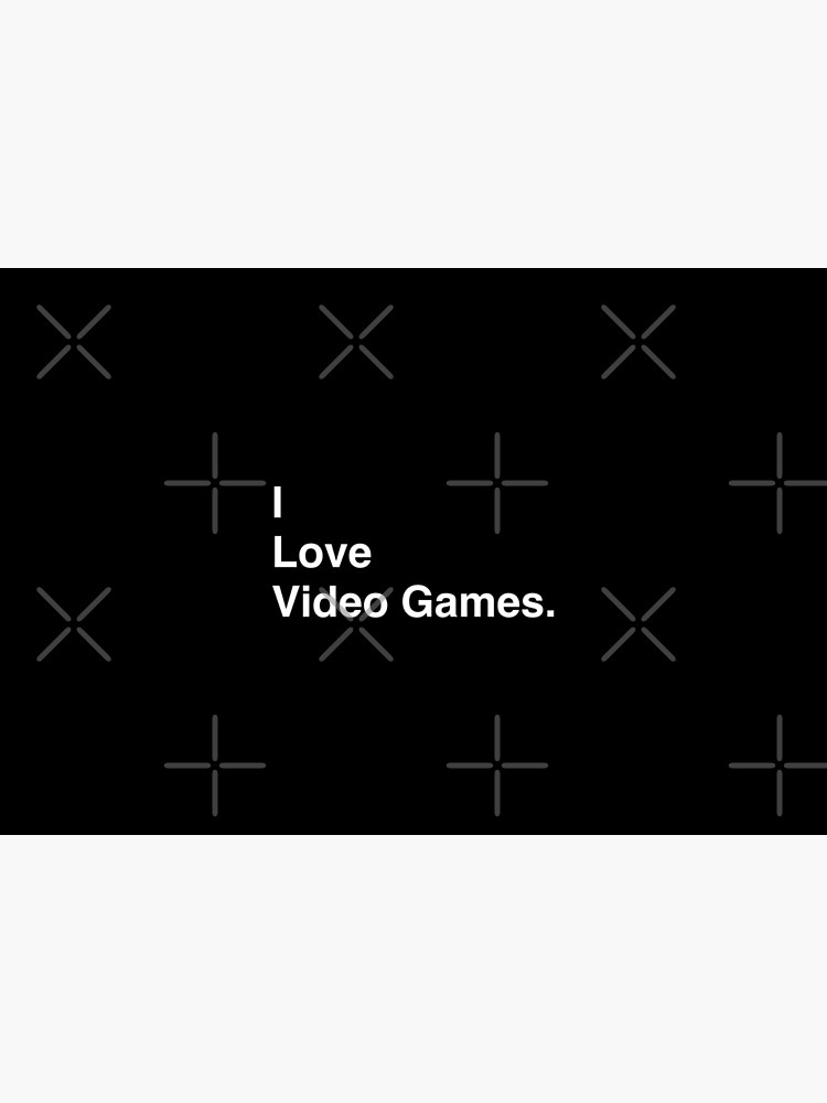 I Love Video Games Simple Text by BaptisteB1