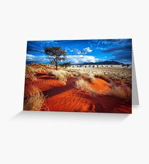 Dancing Grasses on the Red, Red Earth Greeting Card