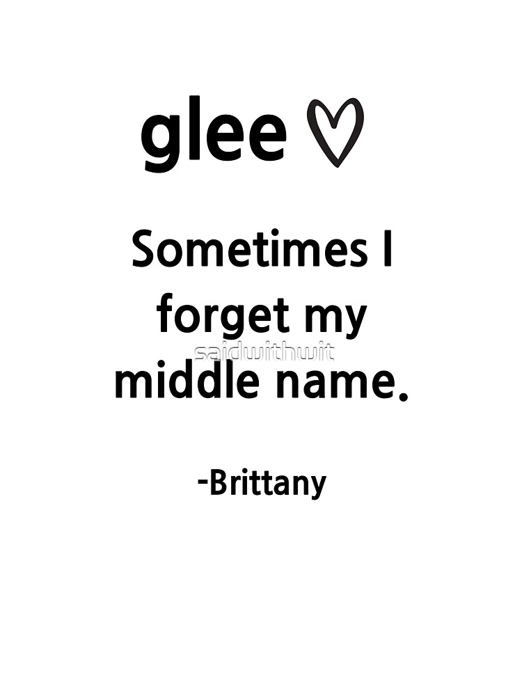 Glee Brittany Baby One Piece By Saidwithwit Redbubble