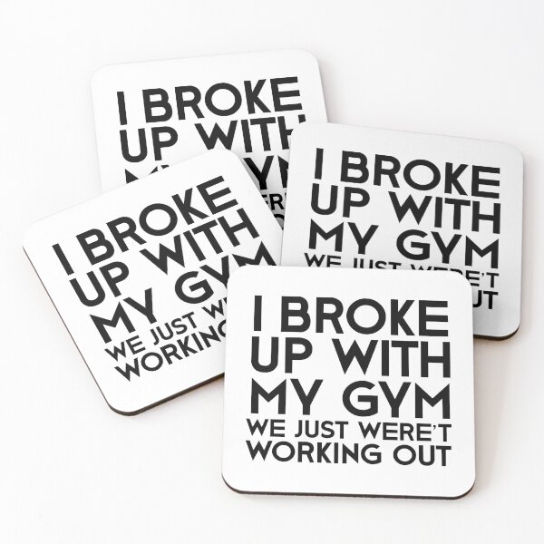 Item preview, I Broke Up With My Gym We Just Weren't Working Out T-Shirt, funny designed and sold by SLV7R.