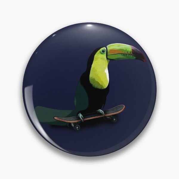 Item preview, Skating Toucan skates away - Cartoon Style designed and sold by Slicki.