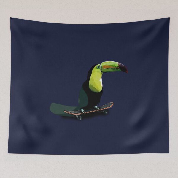 Item preview, Skating Toucan skates away - Cartoon Style designed and sold by Slicki.