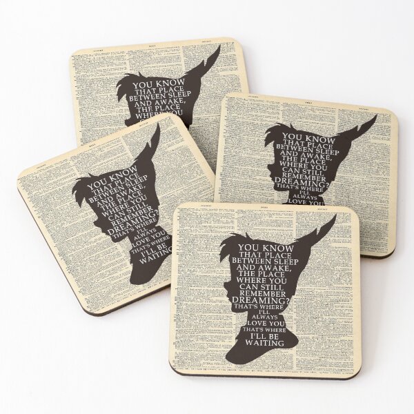Item preview, Peter Pan Over Vintage Dictionary Page - That Place designed and sold by maryedenoa.