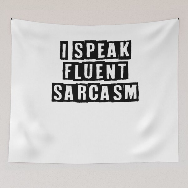 Item preview, I Speak Fluent Sarcasm mask, Funny Sarcastic Men's Women's masks Top, Girls Ladies TShirt Gift Ideas Fun Slogan Tee Shirt. designed and sold by Noussairox.