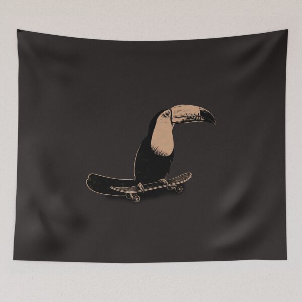 Item preview, Skating Toucan skates away - Cartoon Style designed and sold by Slicki.