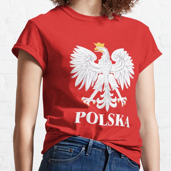 Polish Eagle Pride Juniors T-shirt Poland Paint Splatter Soccer Ball Flag 