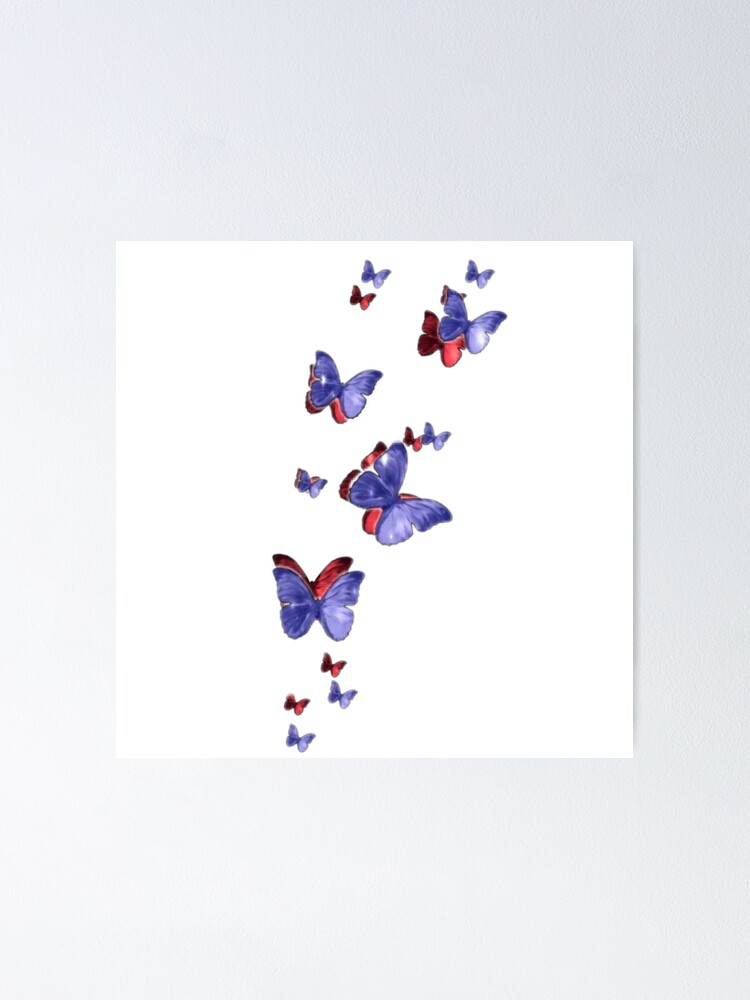 3D Butterflies Poster for Sale by corey ann art
