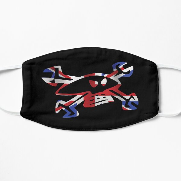 Logotipo de Guy Martin Skull - Union Jack Mascarilla plana