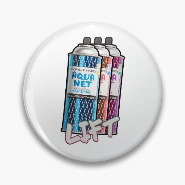 Hair Spray Pins And Buttons Redbubble