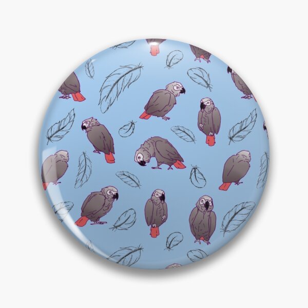 Item preview, African Grey Parrot and Feather designed and sold by einsteinparrot.