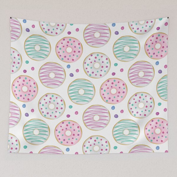 Item preview, White, Pink Donuts  designed and sold by Found Dream.