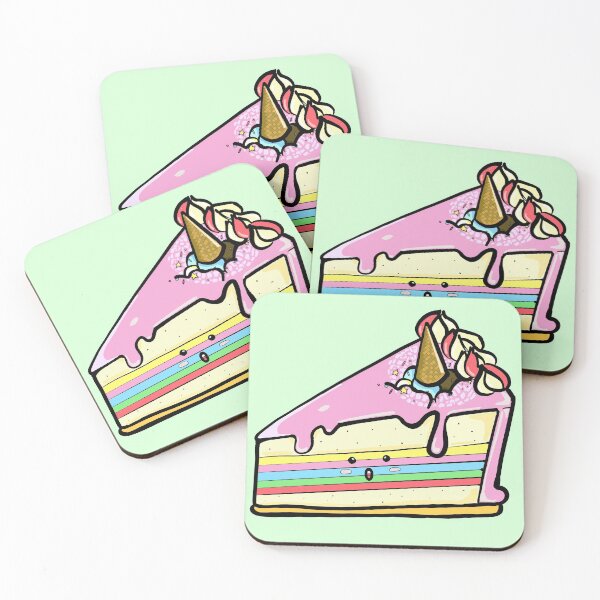 Item preview, Ice cream cone unicorn rainbow cake designed and sold by Notonlymilk.