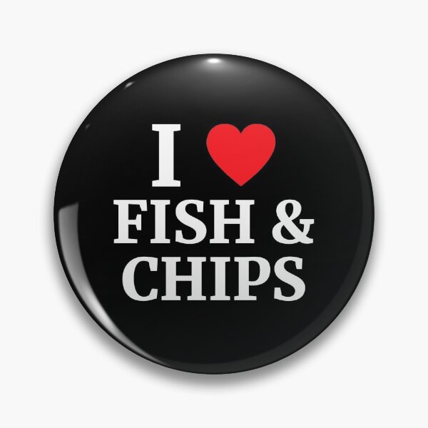 Item preview, I Love Fish And Chips Heart  designed and sold by Vanover Designs.