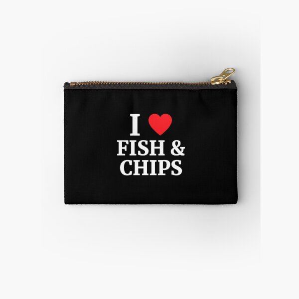 Item preview, I Love Fish And Chips Heart  designed and sold by Vanover Designs.