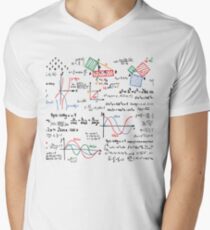 Mathematics Formulas Numbers Men's V-Neck T-Shirt