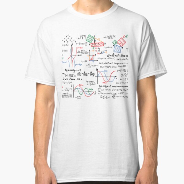 Mathematics Formulas Numbers Classic T-Shirt