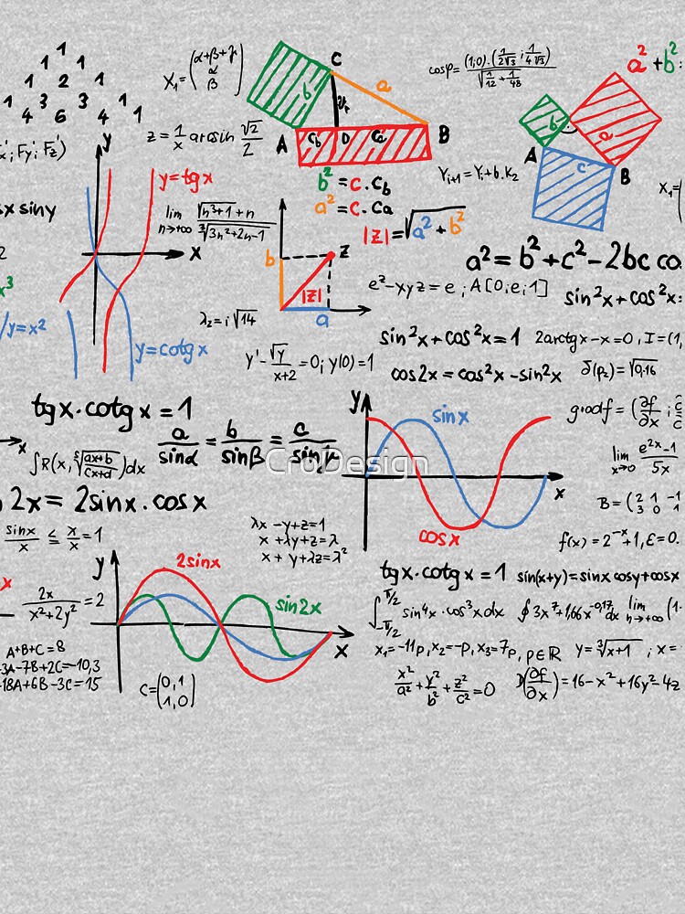 Mathematics Formulas Numbers by CroDesign