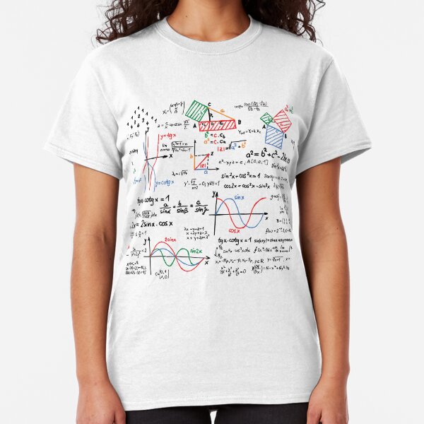 Mathematics Formulas Numbers Classic T-Shirt