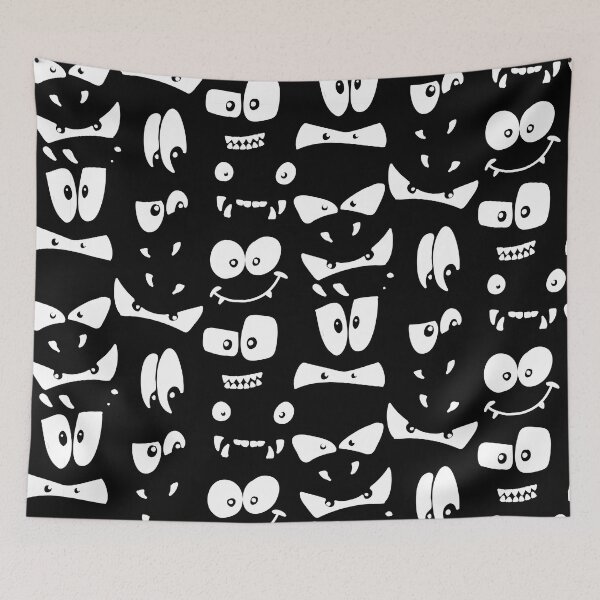 Item preview, Funny Monster Eyes Pattern designed and sold by AnastasiaDesign.