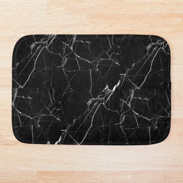 BLACK MARBLE Bath Mat