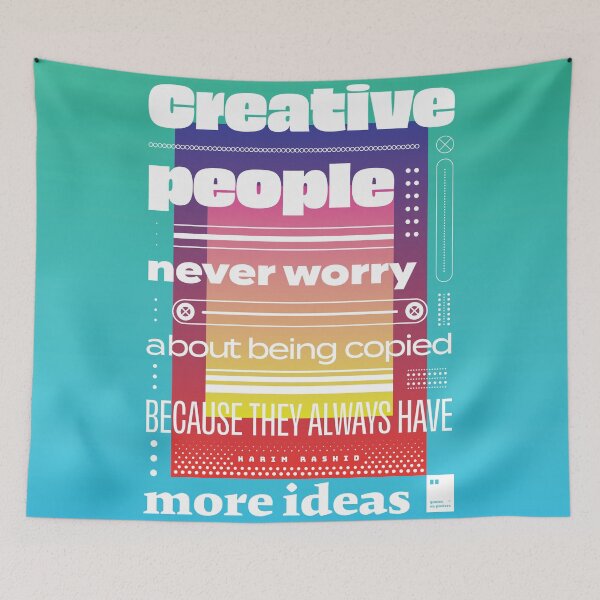 Item preview, Creative people never worry about being copied because they always have more ideas designed and sold by quotesonposters.