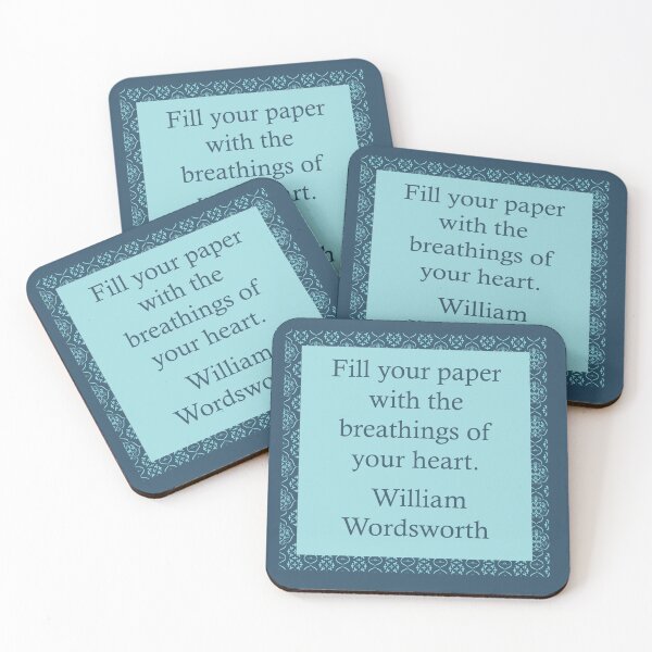 Item preview, William Wordsworth Quote - Antique Pattern designed and sold by WritersSpot.