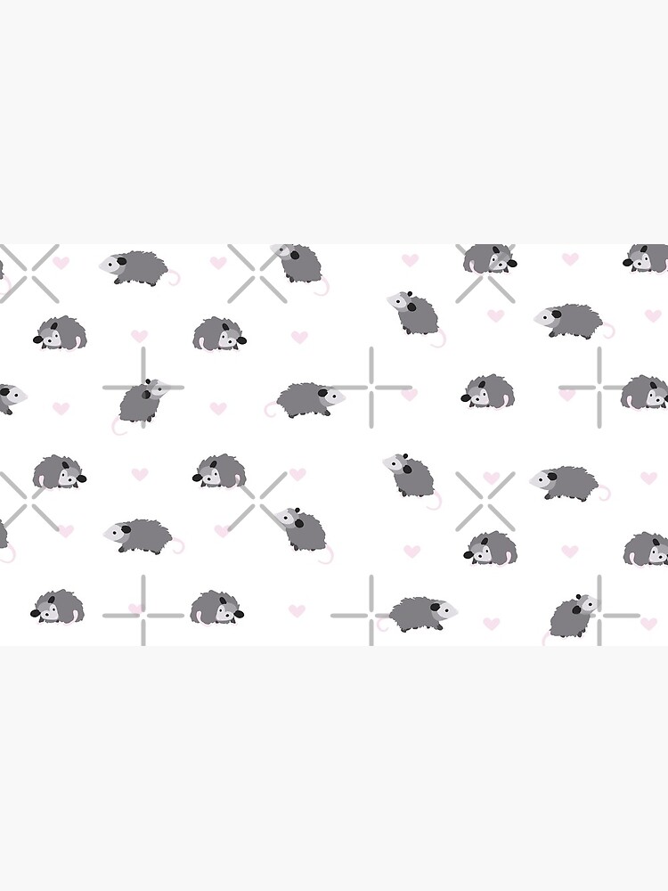 Thumbnail 6 of 6, Coffee Mug, opossum print with hearts designed and sold by lilluxart.