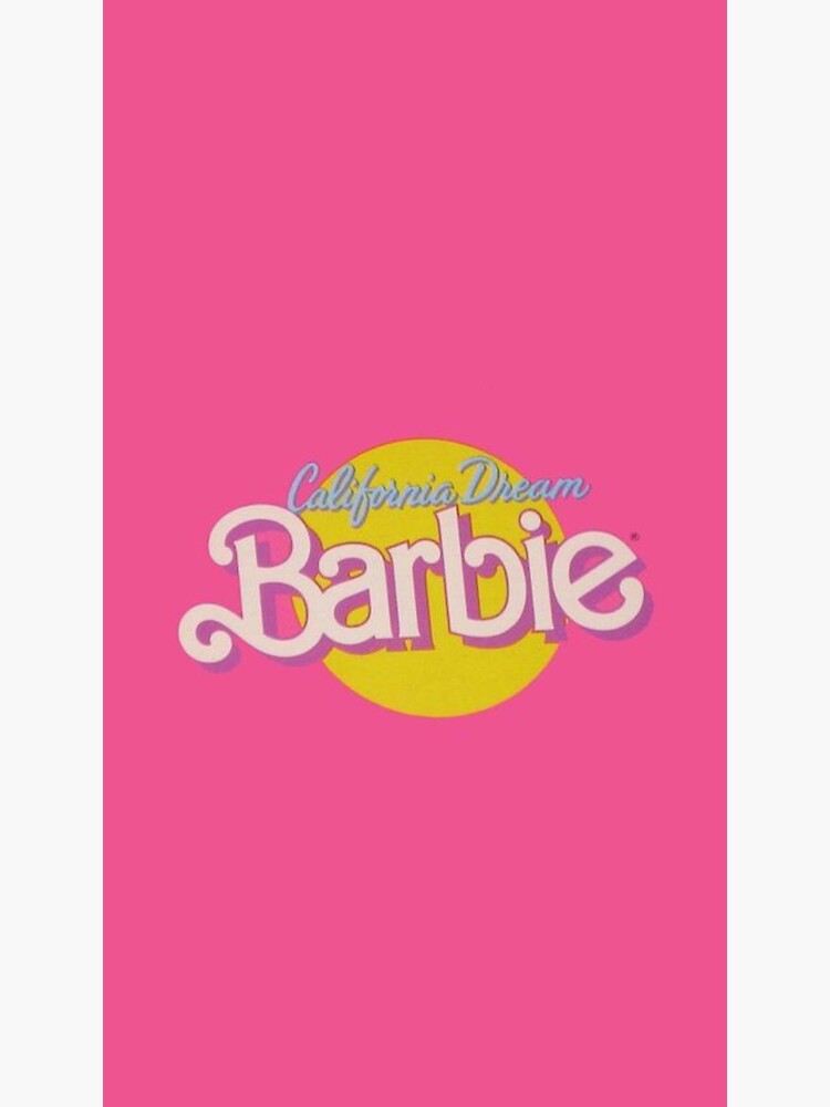 CA Dream Barbie Logo Removable Vinyl Wallpaper by Barbie - Blue