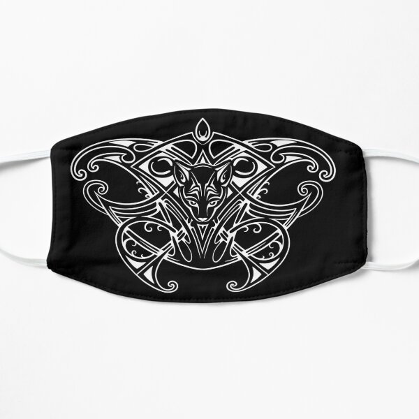 Tribal Cat Tattoo Design Flat Mask