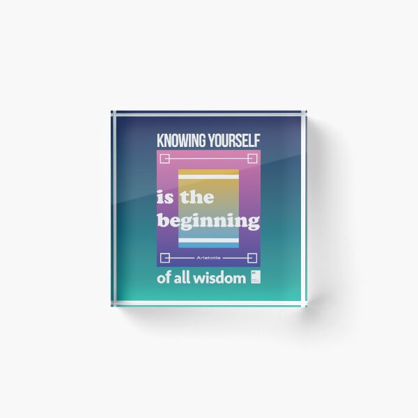 Item preview, Knowing yourself is the beginning of all wisdom designed and sold by quotesonposters.