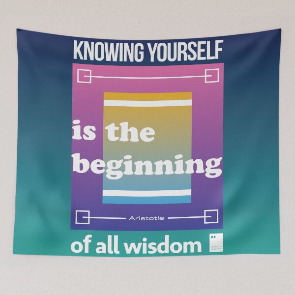 Item preview, Knowing yourself is the beginning of all wisdom designed and sold by quotesonposters.