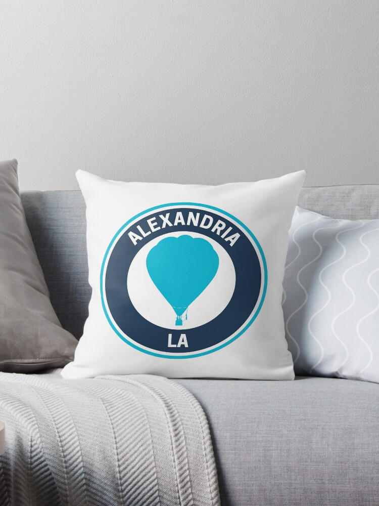 Retro Alexandria Louisiana Skyline Heart Distressed T-Shirt