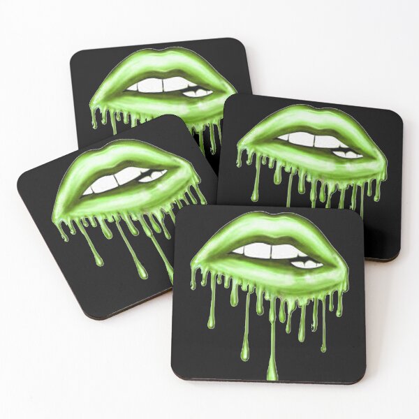 Item preview, Dripping Green Lips designed and sold by designsbykaye.