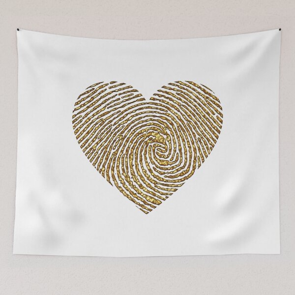 Item preview, Golden Heart Fingerprint designed and sold by LADYGOODMOOD.
