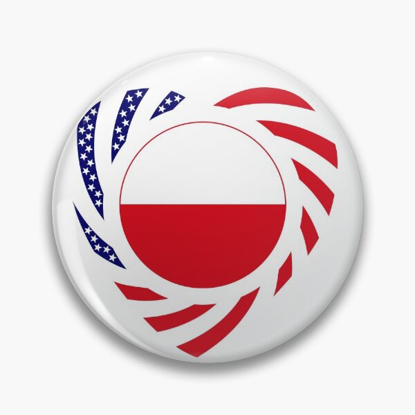 Item preview, Polish American Multinational Patriot Flag Series (Heart) designed and sold by Carbon-Fibre Media.