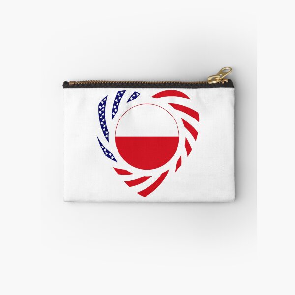 Item preview, Polish American Multinational Patriot Flag Series (Heart) designed and sold by Carbon-Fibre Media.