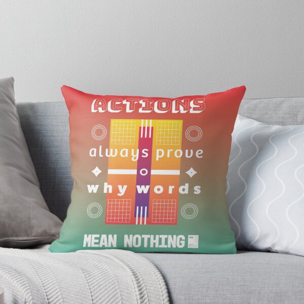 Item preview, Actions always prove why words mean nothing designed and sold by quotesonposters.