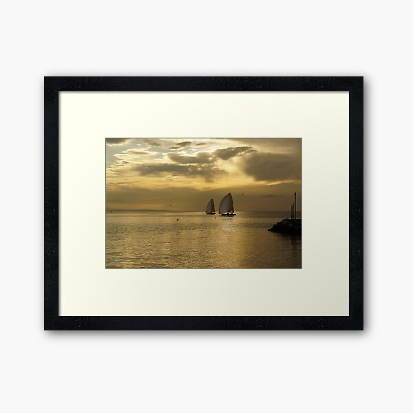 Ouchy - Sunset Framed Art Print