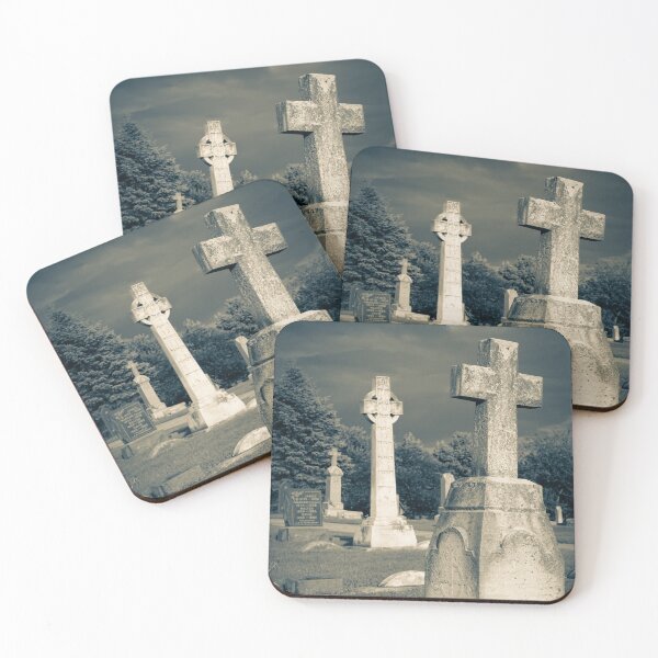 Item preview, Cemetery Cross Gravestones - Black and White designed and sold by Kyle West.