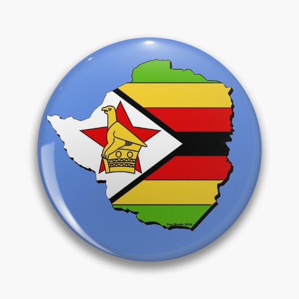 Item preview, Zimbabwe Map With Zimbabwean Flag designed and sold by Havocgirl.