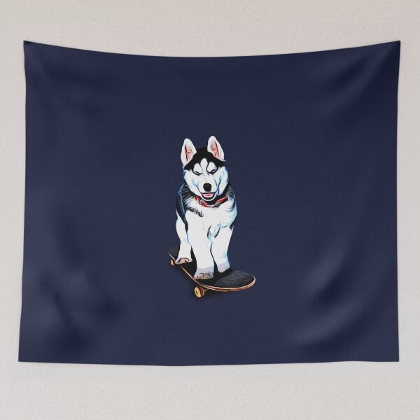 Item preview, Skating Dog skates away - Husky designed and sold by Slicki.