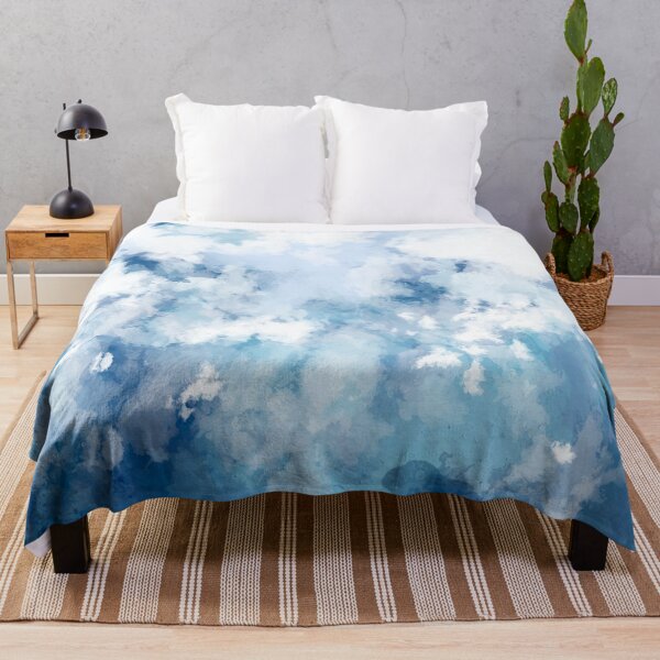 Aperçu de l'œuvre Motif de nuages bleu clair créée et vendue par yougalore.