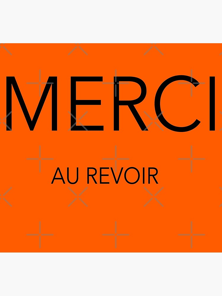 Carte De Vœux Merci Au Revoir Francais Humour Par Streetculte Redbubble