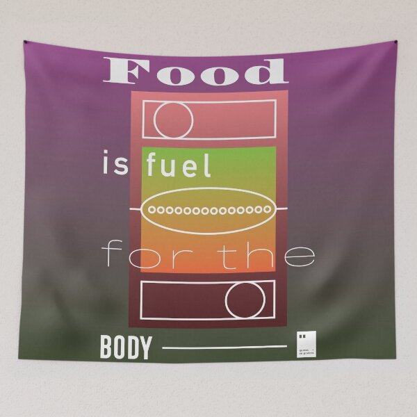 Item preview, Food is fuel for the body designed and sold by quotesonposters.
