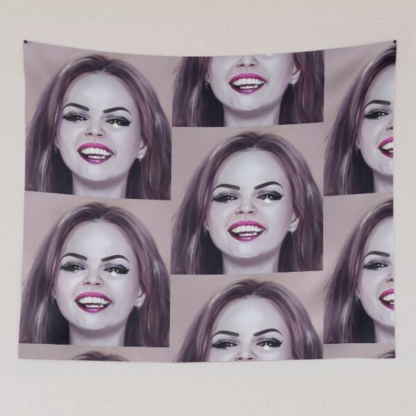 Item preview, Asula laugh lips portrait designed and sold by marjard.