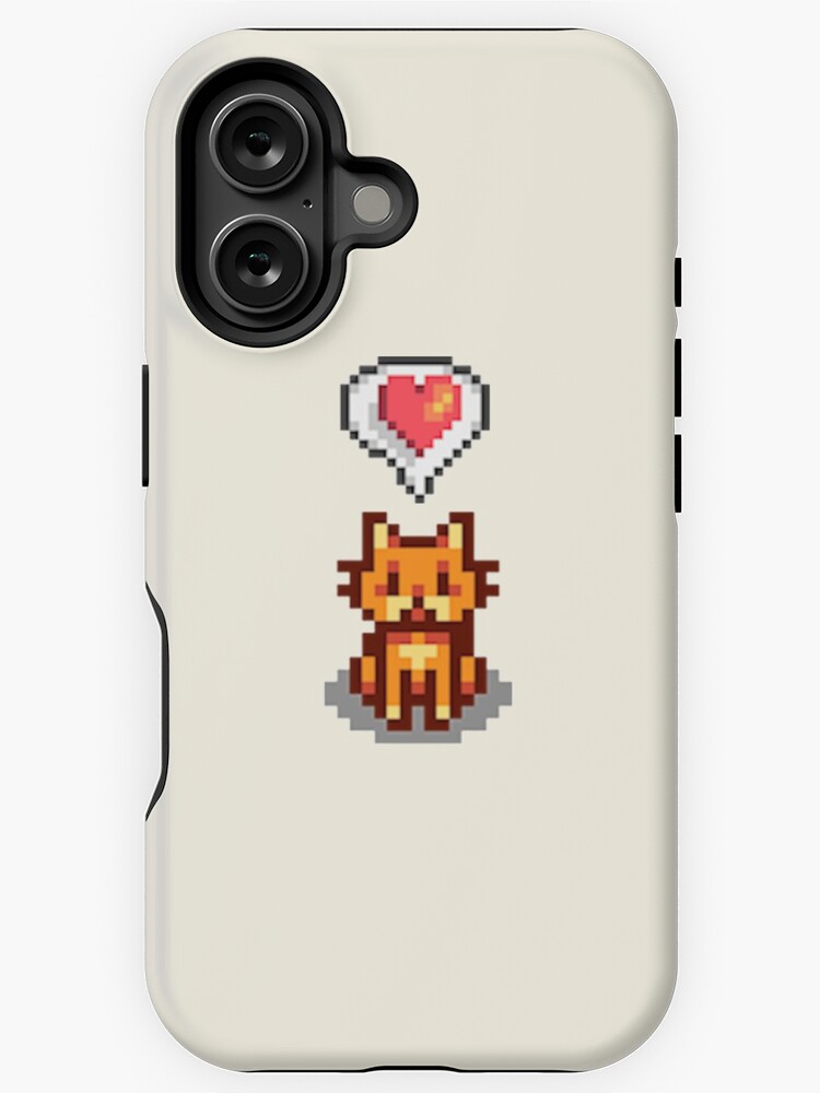 Aperçu 1 sur 4. Coque iPhone avec l'œuvre Chat heureux de Stardew Valley créée et vendue par r9440.