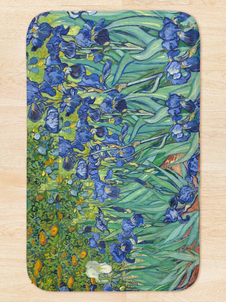 Alternate view of Vincent Van Gogh's Iris Bath Mat