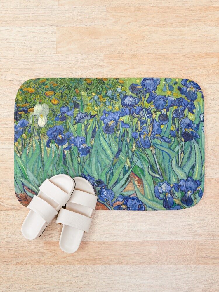 Alternate view of Vincent Van Gogh's Iris Bath Mat